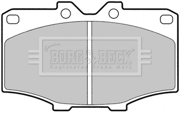 BORG & BECK Комплект тормозных колодок, дисковый тормоз BBP1278
